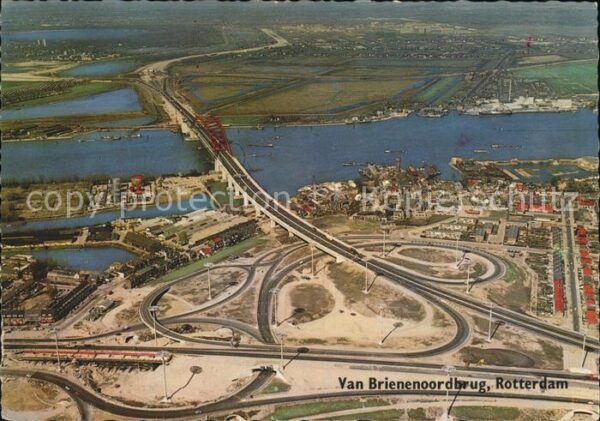 Rotterdam Van Brienenoordbrug Fliegeraufnahme