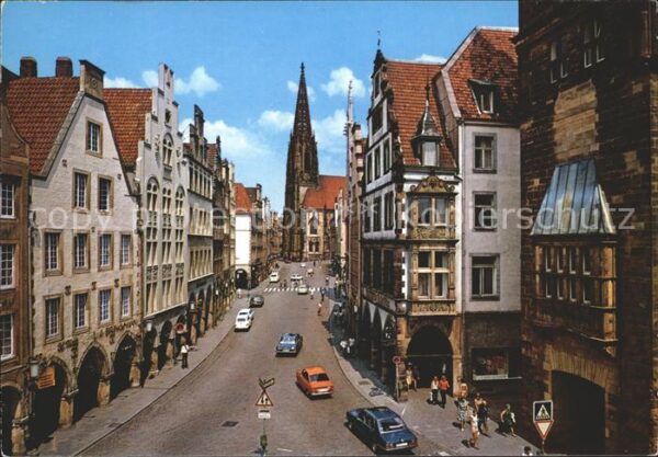Muenster Westfalen Prinzipalmarkt Lambertikirche