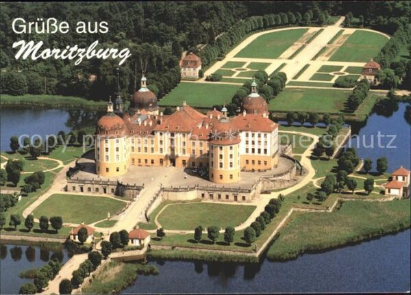 Moritzburg Sachsen Schloss Moritzburg Fliegeraufnahme