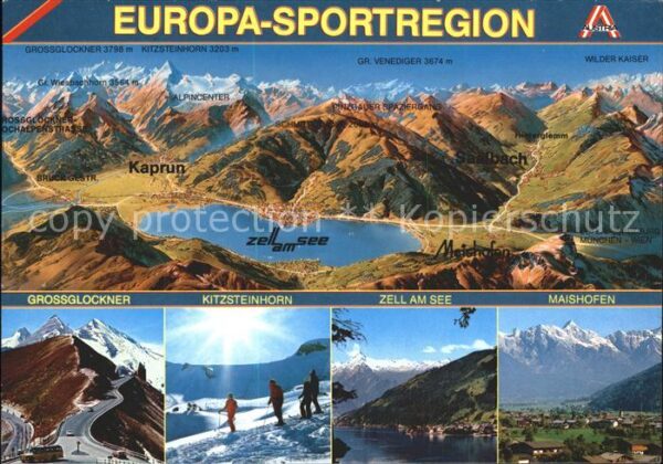 Zell See mit Grossglockner Kitzsteinhorn Panoram
