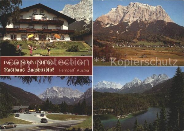 Ehrwald Tirol Pension Sonnenburg Rasthaus Zugspitzbli