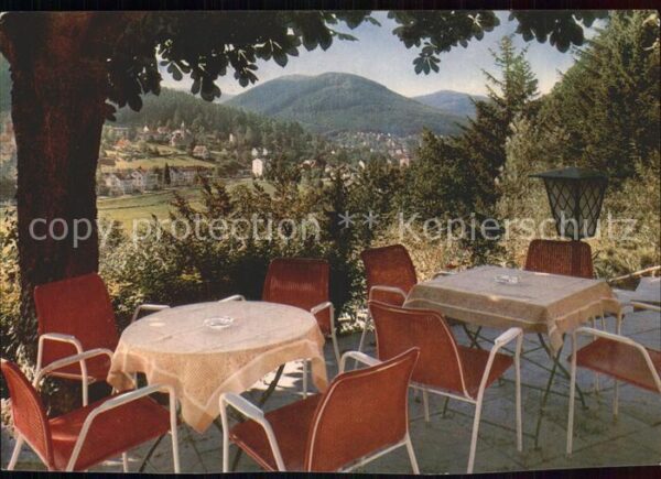 Bad Herrenalb Hotel Pension Schöne Aussicht Terrasse