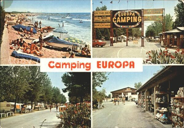 Cavallino Venezia Camping Europa Strand Eingang Teilansic