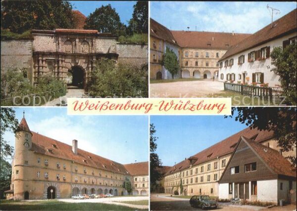 Weissenburg Bayern Schloss Wülzburg Portal Schlosshof