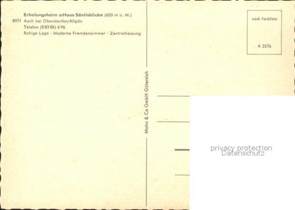 Aach Oberstaufen Erholungsheim Haus Säntisblick – Bild 2