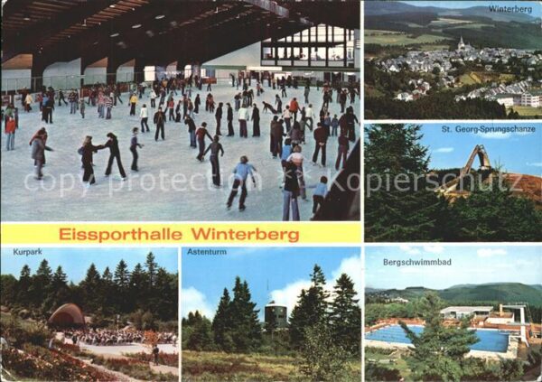 Winterberg Hochsauerland Eissporthalle St Georg Sprungschanze Ku