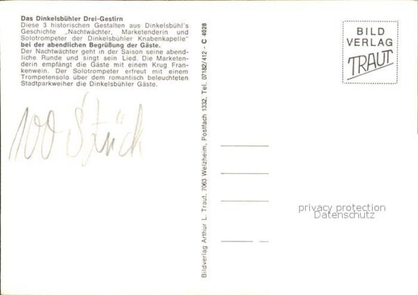 Dinkelsbuehl Dinkelsbühler Drei Gestirn Nachtwächter – Bild 2