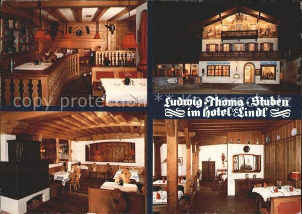 Rottach-Egern Hotel Lindl mit den Ludwig Thoma Stuben
