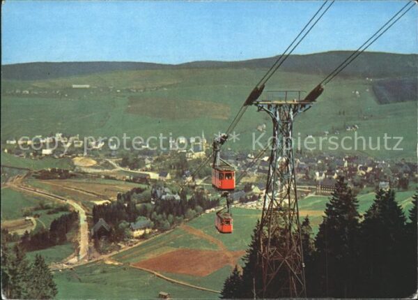 Oberwiesenthal Erzgebirge Panorama Seilbahn