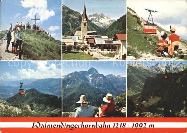 Mittelberg Kleinwalsertal Walmendingerhornbahn Ortsblick Kirche G
