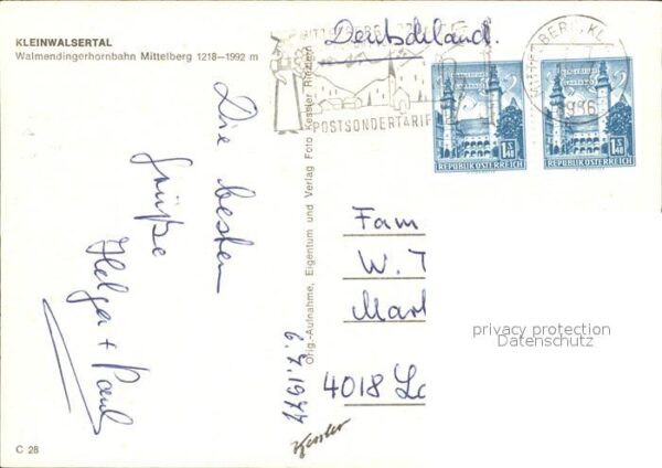 Mittelberg Kleinwalsertal Walmendingerhornbahn Ortsblick Kirche G – Bild 2