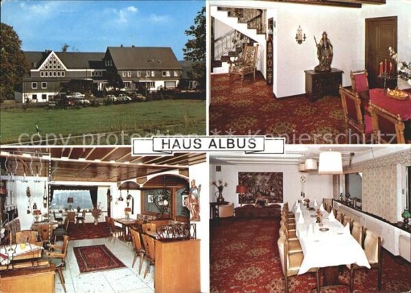 Olpe Biggesee Haus Albus Zimmer Gaststube Speisesaal