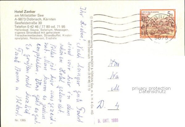 Doebriach Millstaettersee Hotel Zanker Frei und Hallenbad – Bild 2
