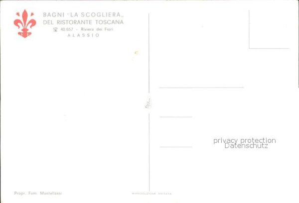 ALASSIO Savona Liguria IT Bagni La Scogliera del Ristorante Tosca – Bild 2