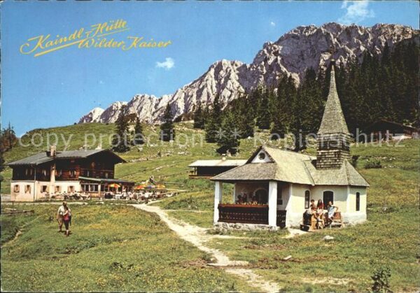 Kaindlhuette mit Wildem Kaiser