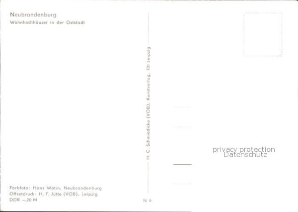 Neubrandenburg Wohnhochhäuser in der Oststadt – Bild 2