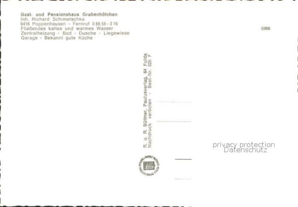 Poppenhausen Wasserkuppe Gast und Pensionshaus Grabenhöfchen – Bild 2