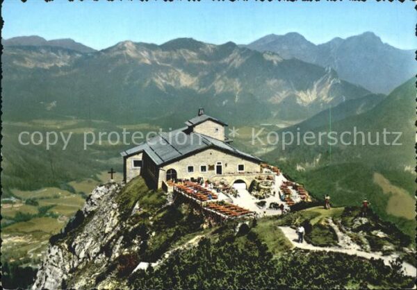Kehlsteinhaus mit Lattengebirge Fliegeraufnahme