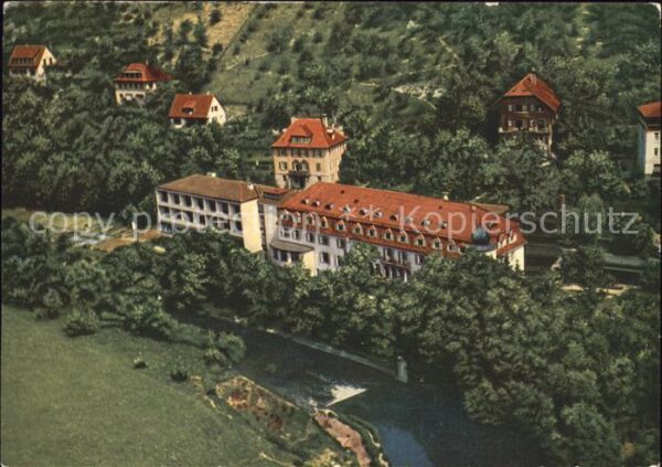 Bad Mergentheim Sanatorium am Frauenberg Fliegeraufnahm