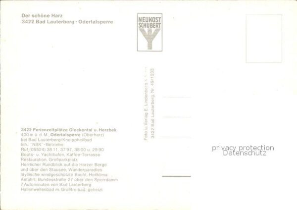 Bad Lauterberg Campingplätze Glockental Herzbek am Ode – Bild 2