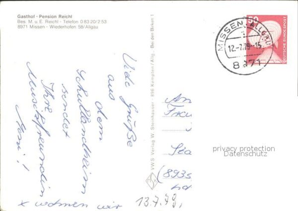 Missen Oberallgaeu Gasthof Pension Reichl – Bild 2