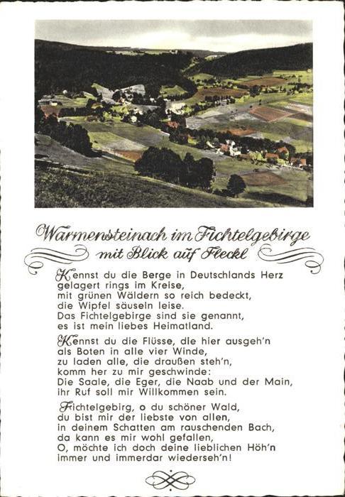 Warmensteinach mit Blick auf Fleckl