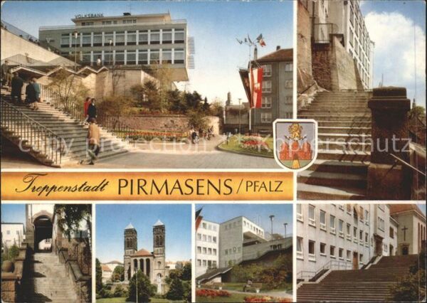 Pirmasens Treppenstadt Teilansichten Kirche