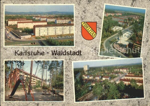 Waldstadt Karlsruhe Fliegeraufnahme Kinderspielplatz