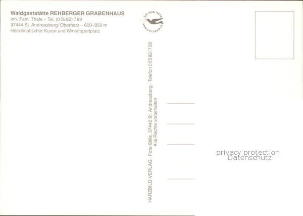 St Andreasberg Harz Waldgaststätte Rehberger Grabenhaus Gew – Bild 2