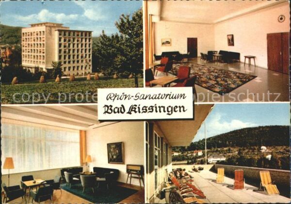 Bad Kissingen Rhön Sanatorium Terrasse Aufenthaltsrau