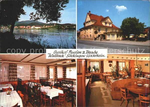 Wallbach Bad Saeckingen Gasthof Pension zur Traube Hochrhein St