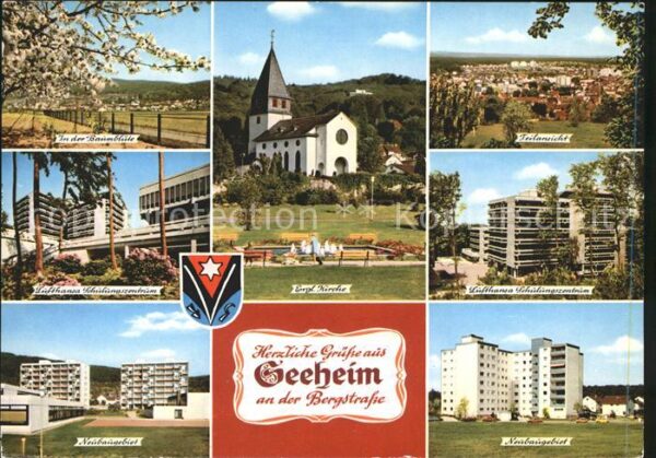 Seeheim-Jugenheim Baumblüte Ev Kirche Telansicht Lufthans