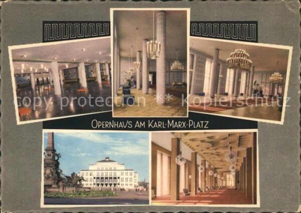 Leipzig Opernhaus am Karl Marx Platz Teilansich