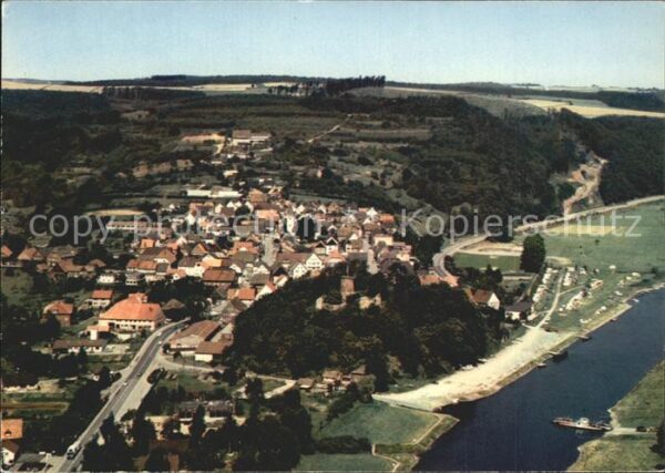 Polle Oberweser Fliegeraufnahme