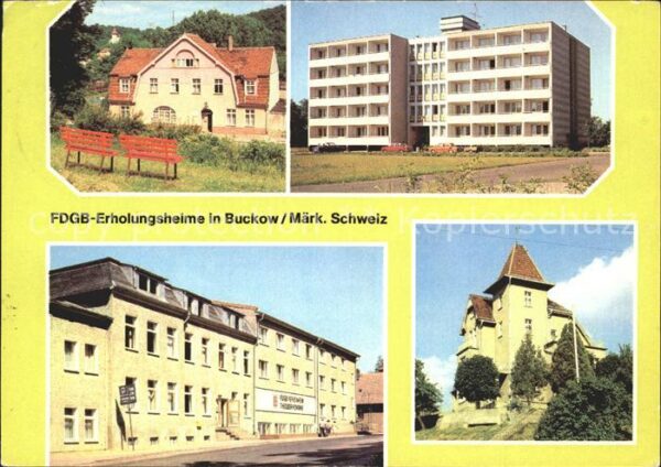 Buckow Maerkische Schweiz FDGB Erholungsheime
