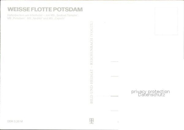 Potsdam Hafenbecken am Interhotel Weisse Flotte – Bild 2