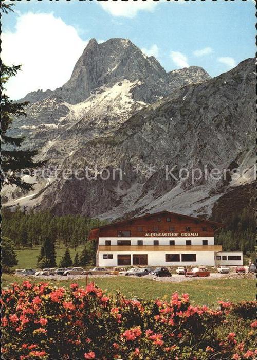 Pertisau Achensee Alpengasthof Gramai mit Karwendel und L