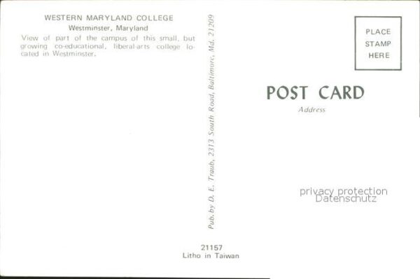 Westminster Maryland Western Maryland College – Bild 2