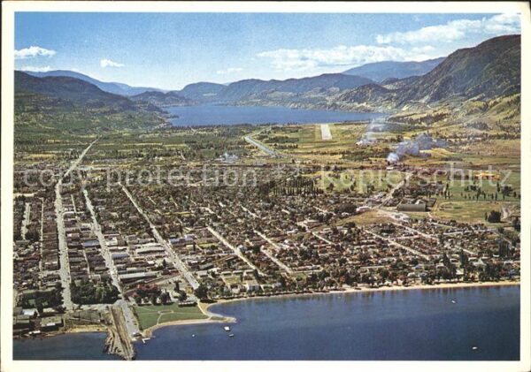 Penticton Okanagan Lake Skaha Lake Fliegeraufnahm