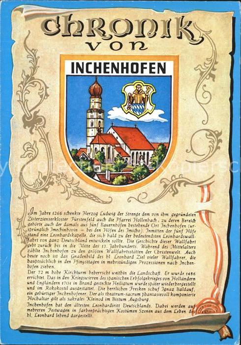 Inchenhofen Chronik Leonbadrskapelle