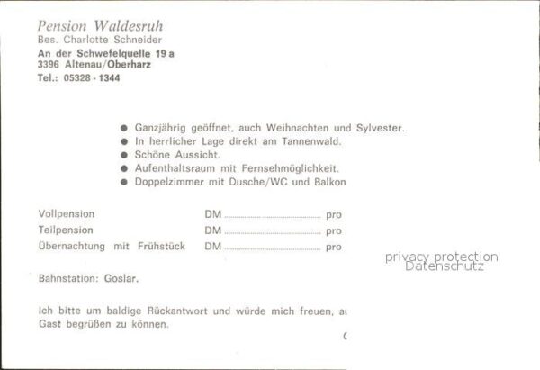 Altenau Harz Pension Waldesruh – Bild 2