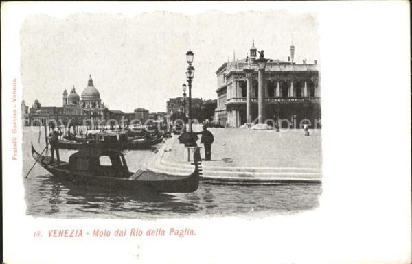 Venezia Venedig Molo dal Rio della Paglia
