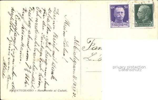 Italien Italia Italy Abbiategrasso Monumento Caduti – Bild 2