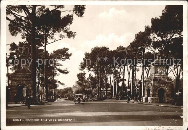 Roma Rom Ingresso alla Villa Umberto