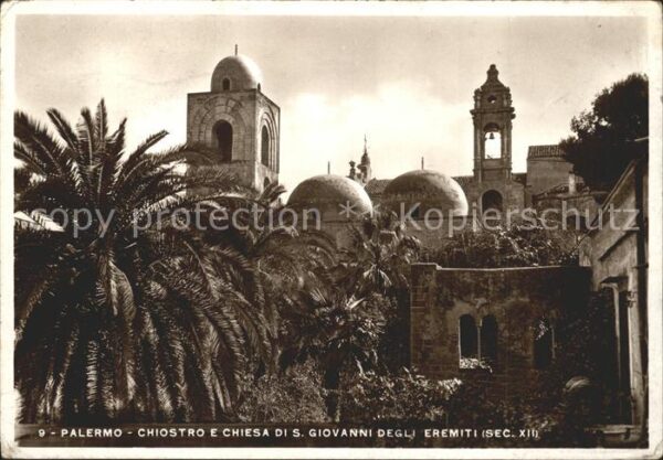 Palermo Sicilia Chiostro e Chiesa di S. Giovanni Degli