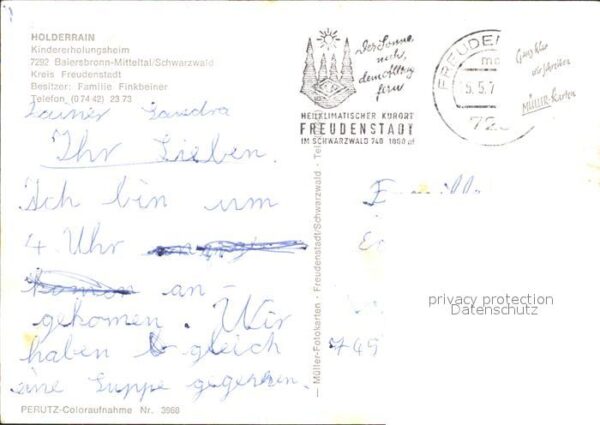 Baiersbronn Schwarzwald Kindererholungsheim Hoderrain – Bild 2