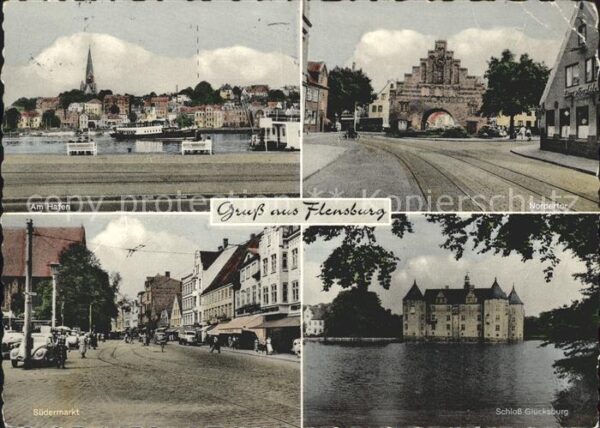 Flensburg Schloss Glücksburg Nordertor Hafen Süde
