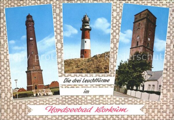 Borkum Drei Leuchttürme