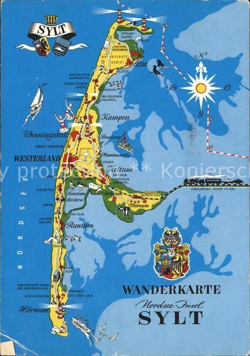 Sylt Landkarte