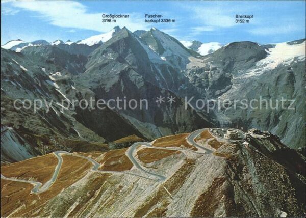 Grossglockner Hochalpenstrasse Fliegeraufnahme